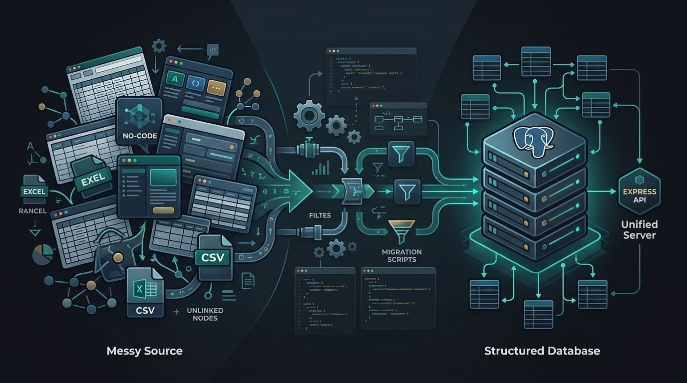 AppSheet to Express + Database Migration Architecture